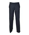 Aspesi Blue Cotton Denim Straight Trousers