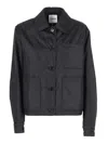 Aspesi Lightweight Minimalistic Jacket In Black