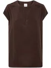 Aspesi Linear Classic Top In Brown