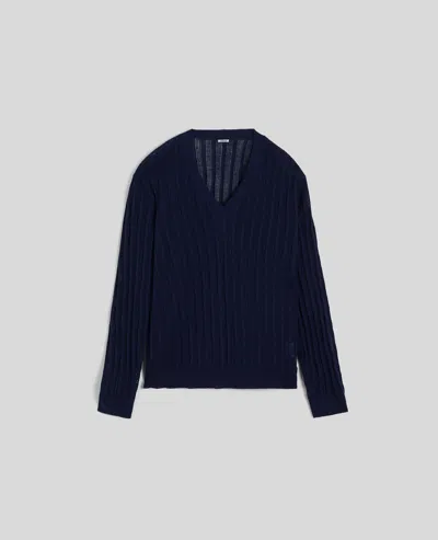 Aspesi Linen And Cotton V-neck Jumper