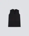 Aspesi Linen Canvas Top In Black