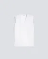 Aspesi Linen Canvas Top In White