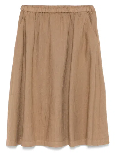 Aspesi Linen Midi Skirt