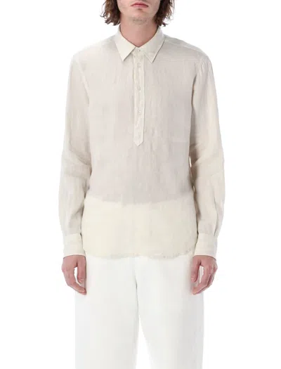 Aspesi Linen Shirt In Beige