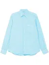 Aspesi Linen Shirt In Blue