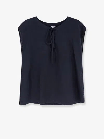 Aspesi Linen Shirt In Blue