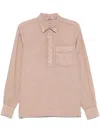 Aspesi Linen Shirt In Brown