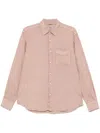 Aspesi Linen Shirt In Brown