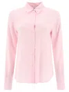 Aspesi Button-up Long-sleeved Shirt In Pink