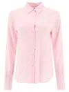 Aspesi Button-up Long-sleeved Shirt In Pink
