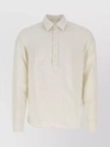 ASPESI LINEN SHIRT WITH POINTED COLLAR AND ROUNDED HEMLINE