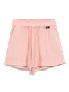 Aspesi Linen Shorts In Pink