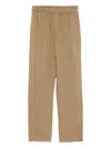 Aspesi Linen Trousers In Brown