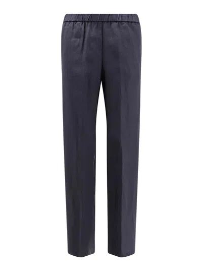 Aspesi Linen Trousers In Blue