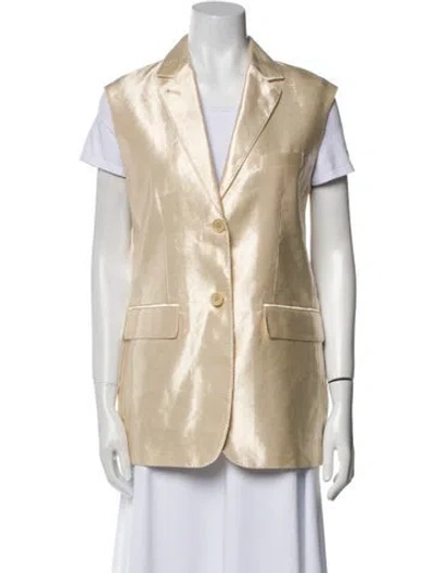 Pre-owned Aspesi Linen Vest In Neutral