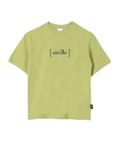 Aspesi Logo-appliqué Cotton T-shirt In Green