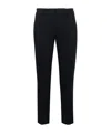 Aspesi Cotton Trousers With Belt Loops And Two Side Pockets In Black