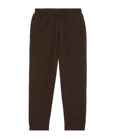 Aspesi Logo Casual Pants In Brown