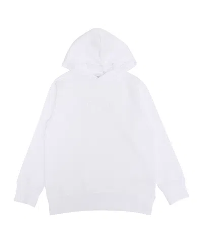 Aspesi Logo-embossed Cotton Hoodie In White