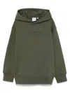 Aspesi Logo-embossed Hoodie In Green