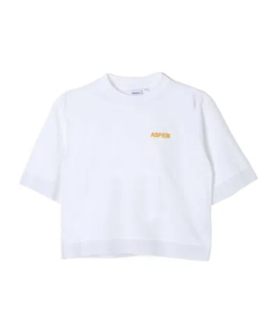 Aspesi Logo-embroidered T-shirt In White