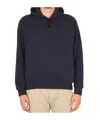 Aspesi Sweatshirt With Logo And Hood In Black