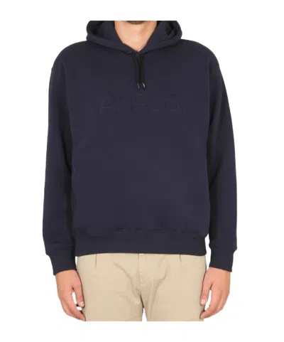 Aspesi Logo Hoodie In Black