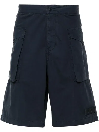 ASPESI LOGO-PATCH CARGO SHORTS
