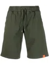 Aspesi Green Bermuda Shorts With Adjustable Waistband In Green