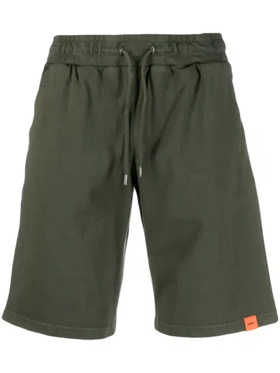 ASPESI LOGO-PATCH DRAWSTRING-WAISTBAND SHORTS