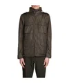 Aspesi Logo-patch Hooded Jacket In Black