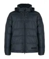 Aspesi Logo Patch Padded Jacket In Black