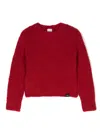 Aspesi Logo-patch Sweater In Red