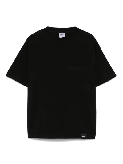 Aspesi Kids' Logo-patch T-shirt In Black