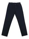 Aspesi Logo-plaque Trousers In Black