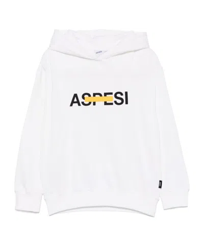 ASPESI LOGO-PRINT HOODIE