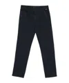 Aspesi Logo-print Straight-leg Trousers In Black