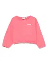 Aspesi Logo-print Sweatshirt In Pink