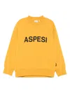 Aspesi Logo-print Sweatshirt In Yellow
