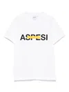 Aspesi Kids' Logo-print T-shirt In White