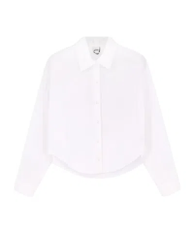 Aspesi Long-sleeved Buttoned Shirt In White