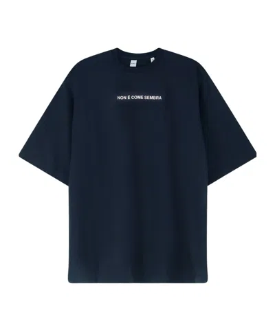 Aspesi Cotton Jersey Crew-neck T-shirt In Blue