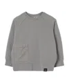 Aspesi Logo-tab Cotton Sweatshirt In Gray