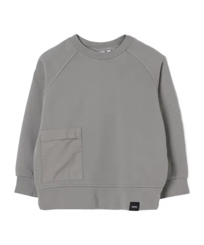 Aspesi Logo-tab Cotton Sweatshirt In Gray