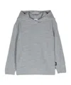 Aspesi Logo-tag Hoodie In Gray