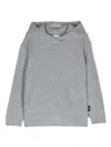 Aspesi Logo-tag Hoodie In Grey