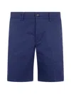 Aspesi Logo-patch Shorts In Blue