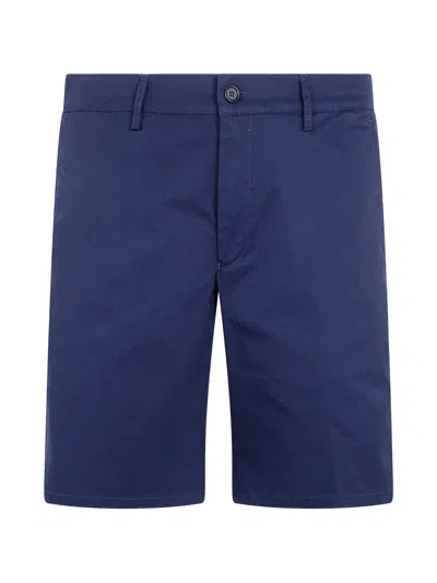 Aspesi Logo-patch Shorts In Blue