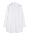 Aspesi Long Cotton Poplin Shirt In White