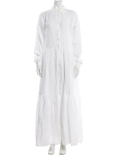 Pre-owned Aspesi Long Dress In White